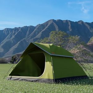 Lifelong Polyester Tent for Camping - Portable Adults -Foldable House Waterproof Dome Hiking, Travelling, Trekking -Outdoor with Air Ventilation 2-3 Persons, Green