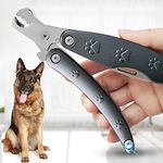 Best Dog Nail Trimmer for Anxiety Sensitive Dog, Quiet Sharpest Smoothest Dog Nail Clippers for X Large Medium Small Size Breed, Heavy Duty Metal Dog Nail Grinder for All Dogs with Thick Toenail