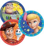 amscan Toy Story 4" Assorted Round Party Paper Plates 7" | 24 Count