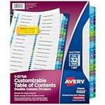 Avery Double Column 32 Tab Dividers
