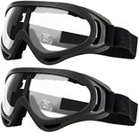 GUSTYLE 2 Pack Children's Safety Glasses with Wind Resistance and UV400 Protection Perfect for Foam Blasters Gun