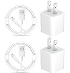 iPhone Charger [Apple MFi Certified] USB Charger Block with 6ft USB to L Cable Compatible with iPhone 14 13/12/11/XS/XR/X 8 7/iPad - 2Pack