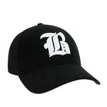 4sold Casual Baseball Gothic B Letter Cap Caps bSnap Back Hat Hats Snapback (B Black White)