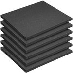 6Pcs Polyurethane Foam Sheet-16x12x1 Inch Cuttable Foam Inserts for Cases-Packing Foam Pads for Toolbox Camera Storage and Crafts (6, 1in)