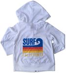 Sol Baby Surf California Stripe Wave Hoodie-6X-White