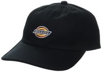 Dickies Men's Low Pro Logo Dad Hat, Black, One Size