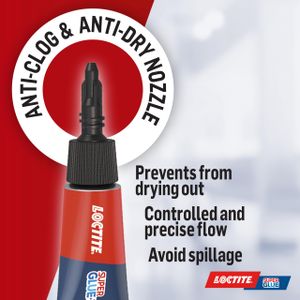 Loctite Universal Super Glue, Clear All-Purpose Adhesive, 3 x 1g Travel Size