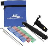 DMT ADELUXE Deluxe Aligner Kit, 3 Diamond Whetstone/1 Serrated Sharpener