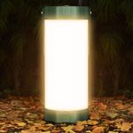Glocusent LED Camping Lantern for Emergency, 160-LED Lantern with 1200LM, 3 Colors x 5 Brightness with SOS, IP68 Waterproof, 5000mAh Rechargeable, Essential for Power Outage, Hurricane, Storm, Hiking