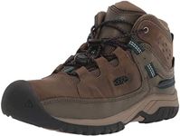 KEEN Unisex-Child Targhee Mid Height Waterproof Hiking Boot, Canteen/Charisma, 1 Big Kid