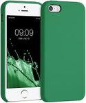 kwmobile Case Compatible with Apple iPhone SE (1.Gen 2016) / iPhone 5 / iPhone 5S Case - TPU Silicone Phone Cover with Soft Finish - Pixie Green