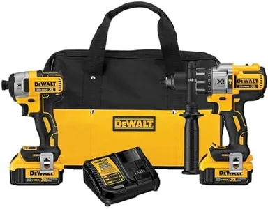 DEWALT 20V MAX Hammer Drill and Impact Driver, Cordless Power Tool Combo Kit with 2 Batteries and Charger (DCK299M2)