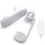 Home Care Wholesale Electric Shoe Dryer Deodorizer, Ozone Boot Dryer- with Timer and Fan, Gloves Socks Dryer Warmer, No Noise | Adult-Foot-Shaped | UK Plug