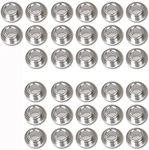 SzBlaZe 32 Pieces Aluminum Durable Bushing Bearing Spacers for Inline Skates, Roller Skates, Skateboards, Longboards for 8mm Screws (Silver)