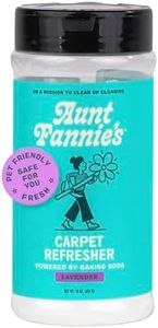 Aunt Fannie's Carpet Refresher & Deodorizer Powder, Multi-Purpose Carpet, Rug, and Upholstery Odor Eliminator for Homes with Cats and Dogs, Lavender Scent, 16 Oz (Pack of 1), Packaging May Vary