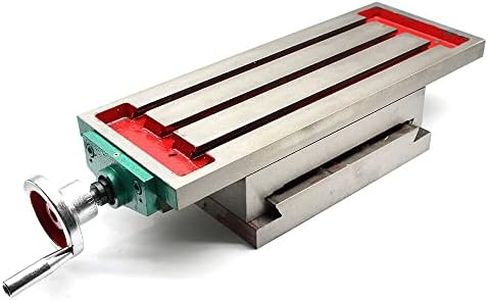 Shiyinge Fresatrice a 2 assi, in metallo, multifunzione, XY, tavolo di coordinate, mini tavolo per fresatura, morsa, banco di lavoro, fresa, tavolo di appoggio per trapano, 450 x 170 mm