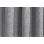 Enhanced Living Matrix Grey Silver Thermal Blockout Tape Top Curtains - 90 x 108 inch (229 x 275cm) - Energy Saving Curtains for Living Room/Bedroom