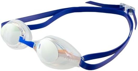 Swans Aqua-Lightning SR-3Mre CYNAV Swimming Goggles, Clear x Flash Yellow Mirror, Racing, Racing Swimming, Mirror Lens, Anti-Fog, Cushioned, UV Protection, WORLD AQUATICS Approved Model