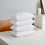 Adam Home Pillows 4 Pack Hotel Quality Pillows Side Sleeper Bounce Back Bed Pillow Quick rebound & Dust Proof Resistant Premium Filled Pillows Pack of 4