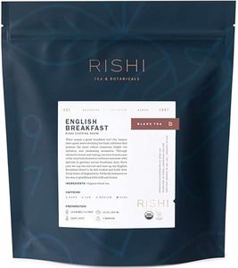Rishi Tea English Breakfast Tea - Organic Loose Leaf Pure Black Tea, Energizing & Caffeinated, Ideal for Hot or Iced Tea - 16 Ounces, 45+ Servings