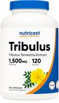 Nutricost Tribulus Terrestris Extract 1500mg, 240 Capsules - 40% Saponins, 120 Servings, Non-GMO, Gluten Free
