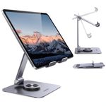 UGREEN Tablet Stand Holder for Desk 360° Rotating Base Holder Adjustable Multi-Angle Home Office Accessories Compatible with iPad Pro Air Mini 13 12.9 11 Inch