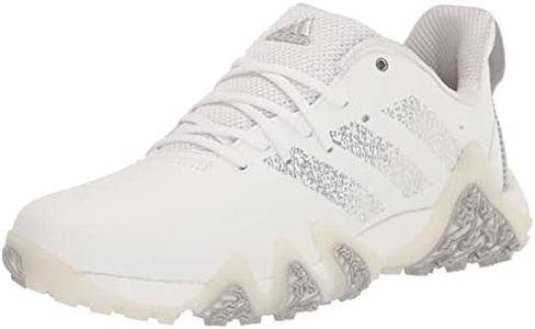 adidas Men's CodeChaos 22 Spikeless Golf Shoes, Footwear White/Silver Metallic/Grey Two, 11