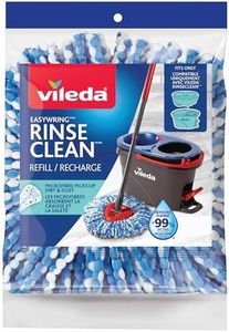 Vileda EasyWring RinseClean Mop Head Refill | Machine Washable & Reusable Mop Refill | Spin Mop Replacement Head | Safe and Effective on All Floor Types