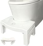 Foldable Toilet Potty Stool for Adults, Toilet Stool Poop Stool, 7" Squatting Stool, Portable Bathroom Stool with Freshener Space, Non-Slip Toilet Step Stool, Healthy Gifts for Kids and Seniors