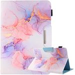 9.5-10.5 inch Tablet Case, Universal Protective Cover Stand Folio Case for 9 10 10.2 Inch Android Touchscreen Tablet, Platinum Marble