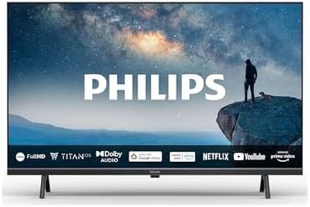 Philips 32PHS6009 HD LED Smart TV - Display 32’’ con piattaforma Titan OS, Pixel Plus HD e audio Dolby Digital, funziona con Alexa e Google Voice Assistant – Cornice nera opaca