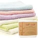 Tutti Bimbi Certified ORGANIC Bamboo Baby Washcloth Flannels - 6 Pack - Extra Thick & Soft