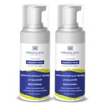 Mannlich Intimate Wash 150 ml (Pack of 2) Relieves Itchiness & Odour, Prevents Fungal Growth, Genital Area, pH Balanced & Dermatologically Tested With Tea Tree Oil, Neem, Eucalyptus Oil, 1% Salicylic & Lactic Acid