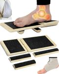 Caredgitz Ankle Strengthener, Single Leg Balance Board for Ankle Rehab, Foot Trainer for Mobility, Foot Stretcher for Sprained Ankle, Balancing Wobble Board, Posture Board, Arch Trainer with Brace