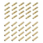 sourcing map 20 Pairs Banana Plugs Connector 3mm Male Female Banana Plug for Speaker Wire RC Battery ESC Motor