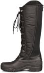 Ovation Women's Comfortable Durable Warm Water-Repellent Equestrian Horse Tall Telluride Winter Riding Boot, Black, 8