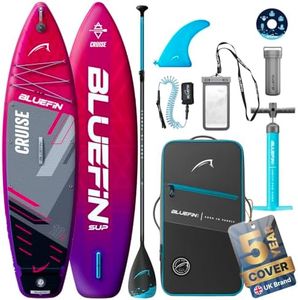 Bluefin Cruise 10'8 Inflatable Red Paddle Board | Premium SUP Package & Accessories | Non-Slip Deckpad & Lightweight | 6' Thick All-Round SUP Paddleboard | Perfect stand up board for Adults & Youth