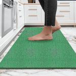 ishro home Cushion Noodle Mat for Home Entrance, Heavy Indoor Outdoor Anti Slip PVC Floor Mat for Bedroom, Kitchen, Absorbent Solid Mats for Bathroom, Doors, Office, Door Mat, Bath Mat |Feet 4x10