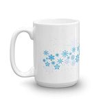 Make Your Mark Design Christmas Snowflakes Coffee & Tea Mug Cup & Decor For Winter Lover Men & Women (15oz)