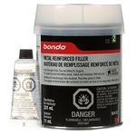 bondo Metal Reinforced Filler, 03157 - High Strength Filler for Repairing and Rebuilding Wood, Metal and Masonry