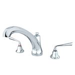 Kingston Brass KS4321ZL Silver Sage ADA Roman Tub Filler, Polished Chrome