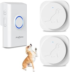 JeaTone Dog Door Bell, Smart Wireless Dog Doorbell for Doggie Training, Dog Bells to Go Outside, Bell for Puppy Dog to Go Potty, Dog Training Bell, Potty Doorbell