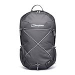 Berghaus Unisex 24/7 Backpack 20 Litre | Comfortable Fit | Durable Design | Rucksack for Men and Women, Grey Pinstripe/Jet Black, 20 Litres