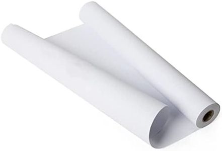 PALUDO Rollo de Papel de Dibujo Blanco, 43 cm x 20M Rollo de Papel Blanco para Manualidades, Rollo Papel Continuo Blanco para Caballete Pintura Niños Dibujos Proyecto de Artesanía Papel de Calco
