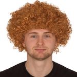 Afro Wig for Men Curly Hair Wigs Fancy Dress for Adults - Curly Hair Wigs Fancy Dress Accessories for Men - Curly Mens Wig for 80s Fancy Dress Men - Curly Wig Men for 70s Fancy Dress Outfits