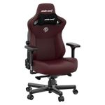 Anda Seat Kaiser 3 Large Gaming Chair for Adults - Ergonomic Maroon Leather Gaming Chairs with Lumbar Support, Comfortable Neck Support Office Chair