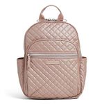 Vera Bradley Women's Signature Cotton Small Back-Pack Bookbag, Rose Quartz, One Size