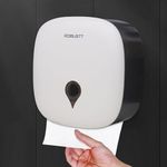 Robustt Wall-Mounted V/N/M Fold Paper Hand Towel Dispenser - White | Secure, High Capacity, Hygienic One-at-a-Time Dispensing, Durable ABS Material, Water-Resistant, Key Locking System (Pack of 1)