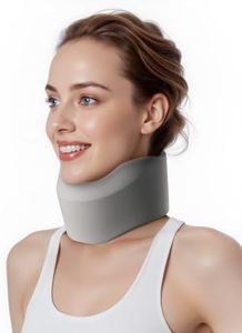 BETOVIN Memory Foam Neck Brace For Sleeping, For Neck Support Soft Cervical CollarGray Small Size Fits Neck Circumference 11.02-13.78 inch (28-35 cm), Height 3.15-3.54 inch (8-9 cm)
