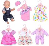 Ebuddy 6 Sets Doll Clothes Outfits 